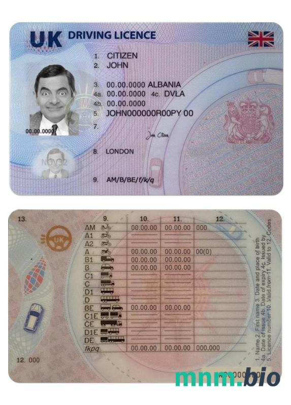 Prawo jazdy w Wielkiej Brytanii, (po 2021 grudzień-obecnie)